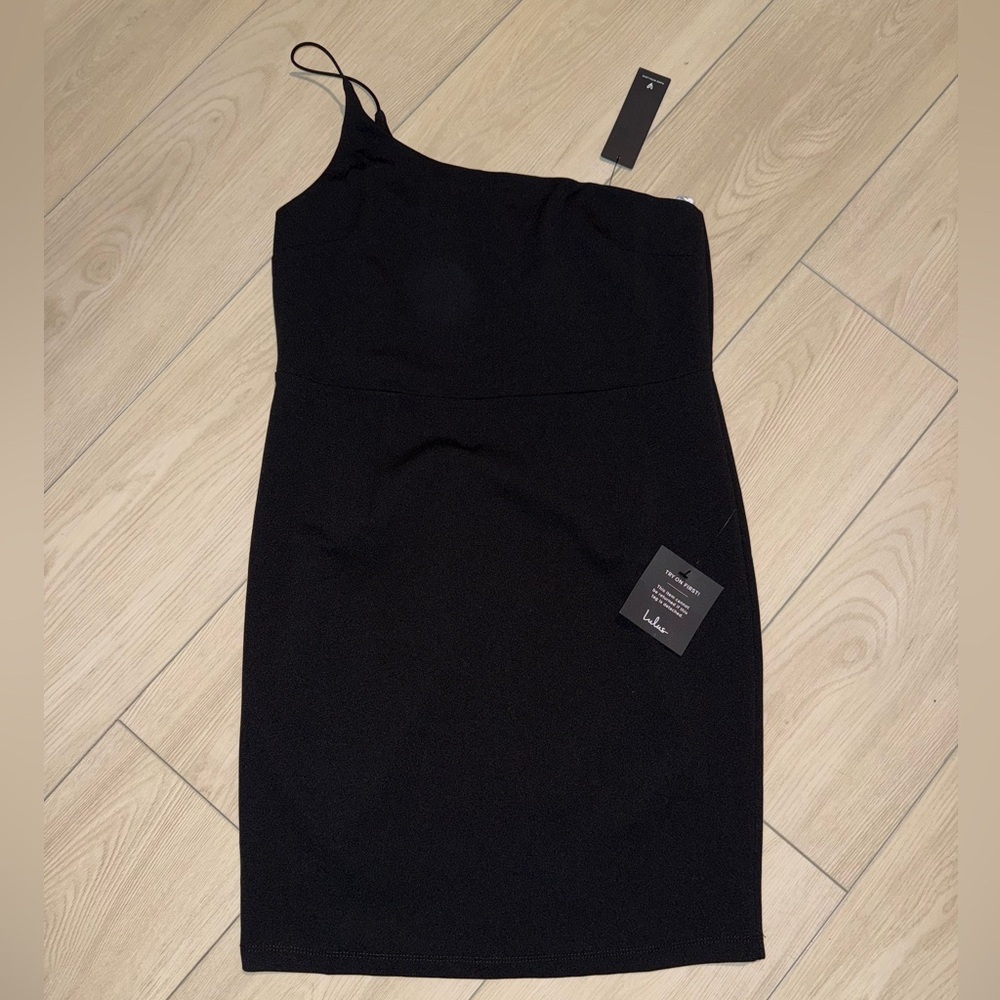 Lulus Black One-Shoulder Dress – Women’s Size Large NWT
